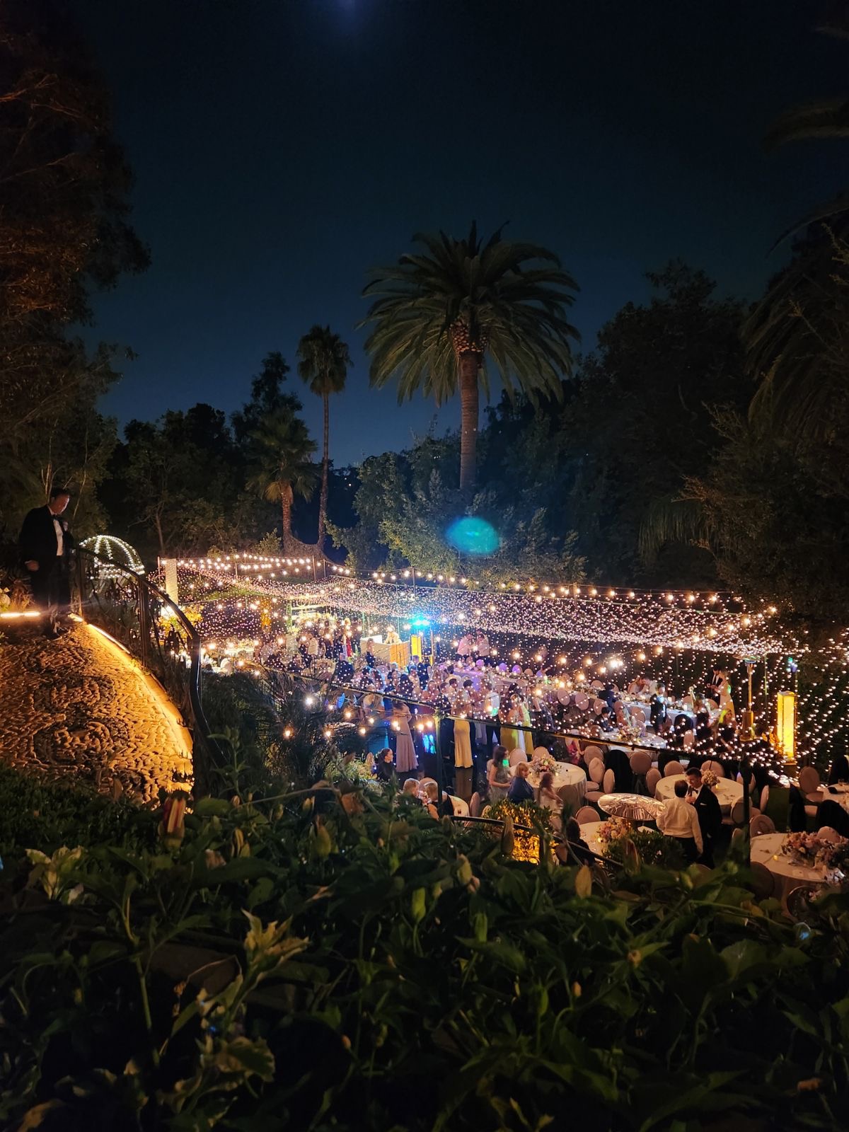 The Houdini Estate — Historic venue event lighting.